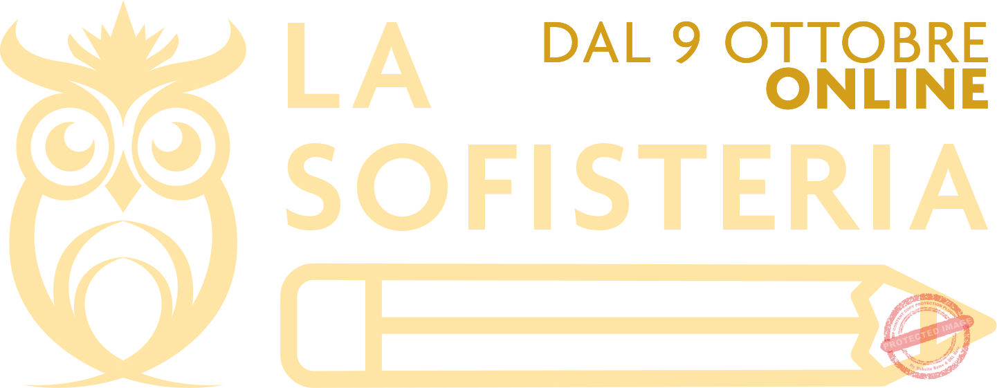 LA SOFISTERIA ONLINE il 9 OTTOBRE 2023